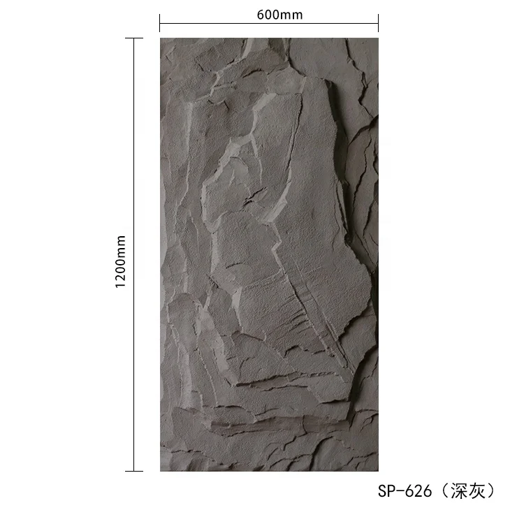 PU Faux Artificial Stone Panel Wall Outdoor Indoor Decorative PU Stone Wall Panel For Wall Decor