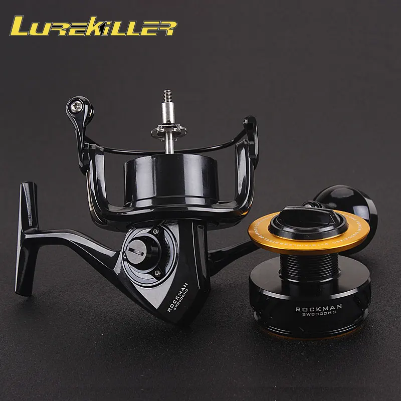 Lurekiller Rockman SW8000HG высокая скорость 6 0: 1 полностью металлическая катушка для джиггинга спиннинговая Рыболовная соленой