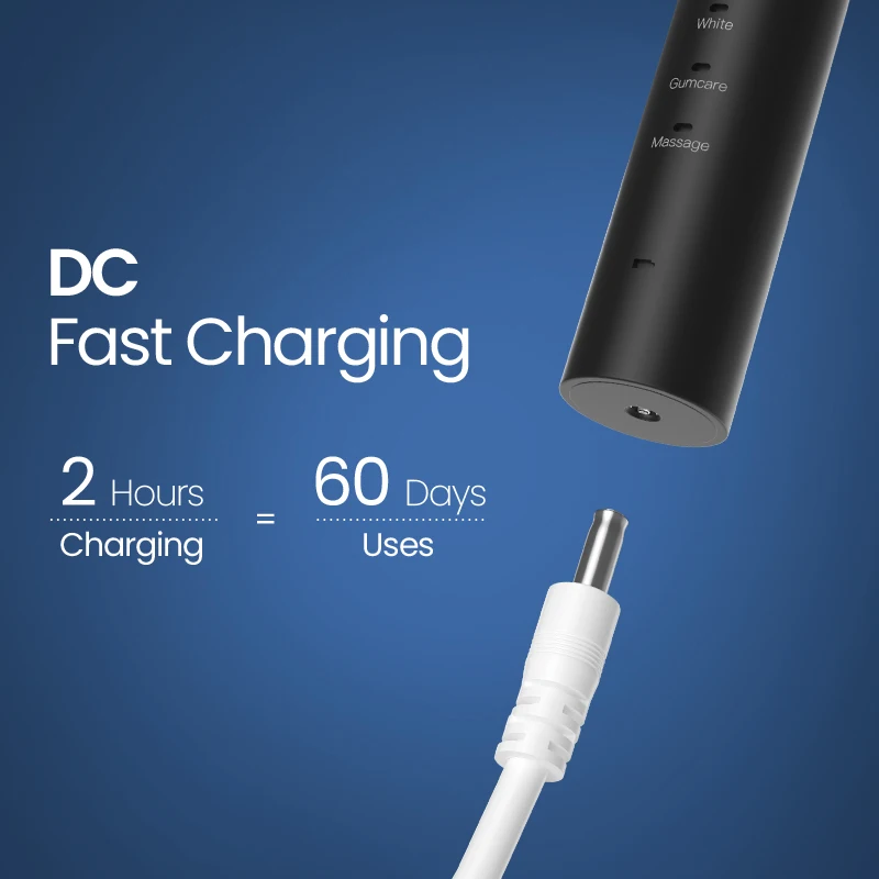 2024 Luxury Sonic Wireless Rechargeable Electric Toothbrush For Adults