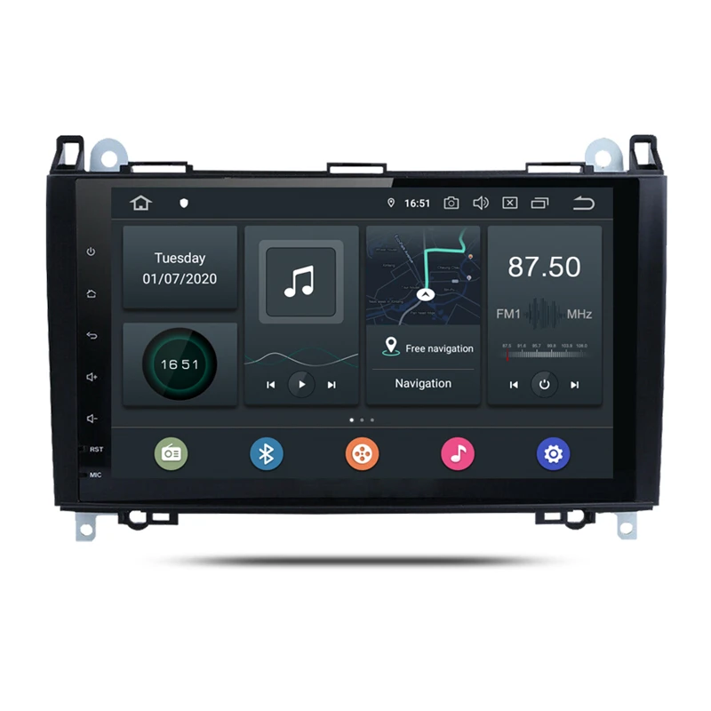 car video player android system player with mirror link gps navigation auto radio for Mercedes Benz A-W169 2005-2011