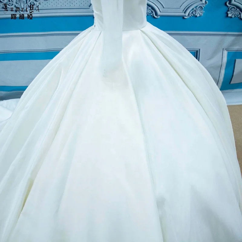 Cheap Wedding Gowns For Bride Bandage Beaded Crystal Moroccan Wedding Dresses Sweetheart Bride Costume