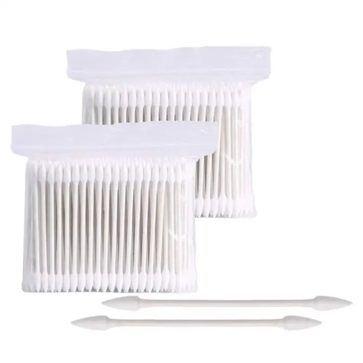 Pointed Tip Paper Stick Cotton Bud Double Head Cleaning Stick Q Tips Cotton Swab