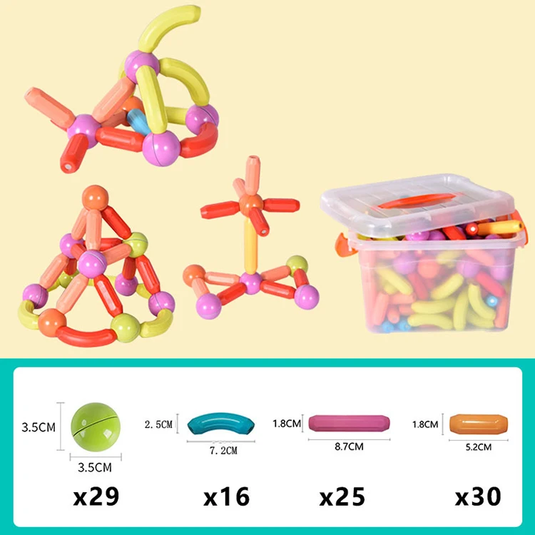 Educational toys factory wholesale magnetic stick toy magnetic sticks and balls building blocks for kids