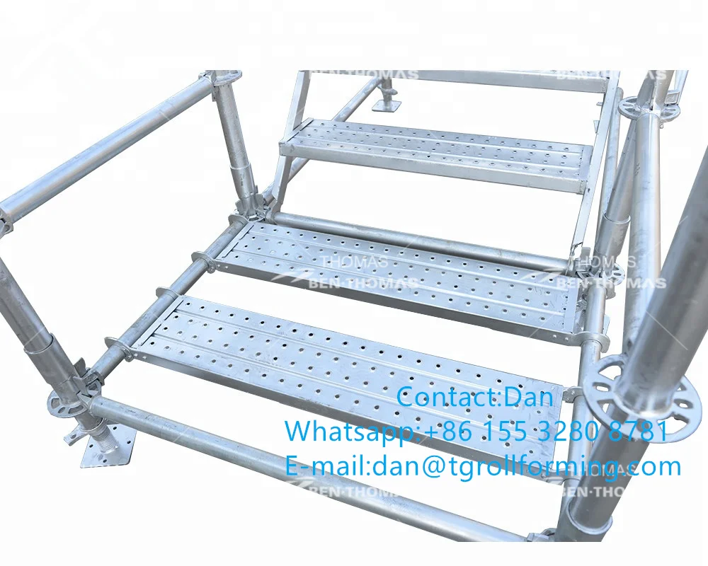 Scaffolding panel production line | Walk board scaffolding plank roll forming machine