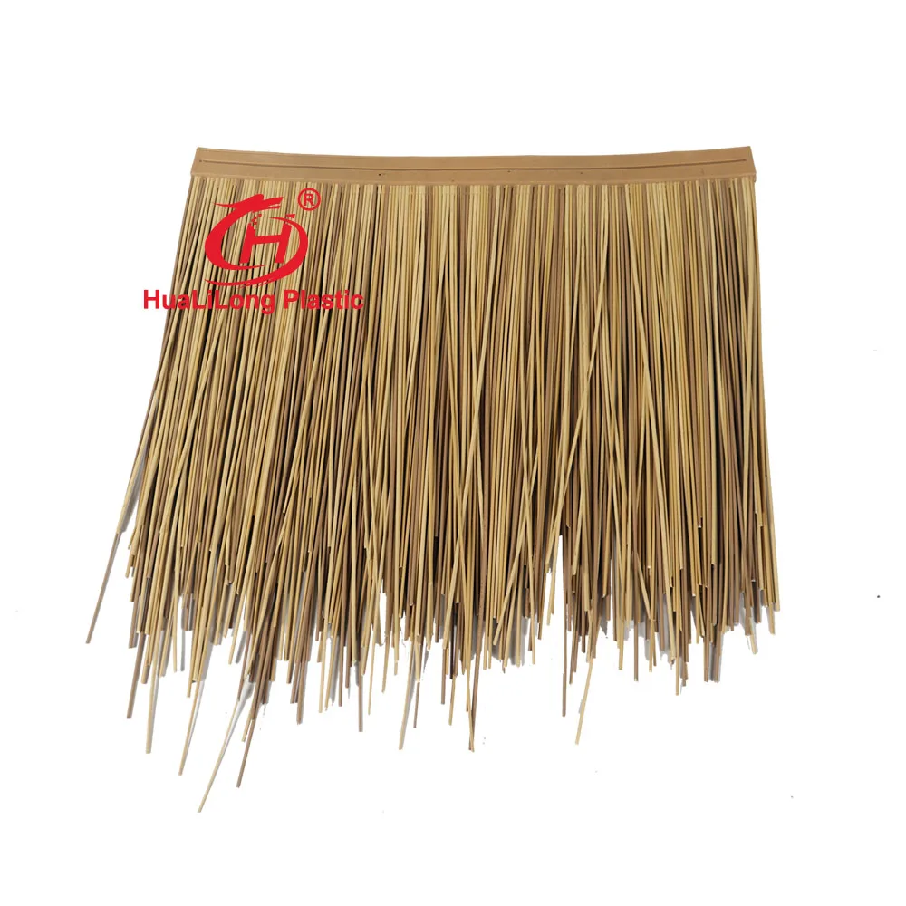 Fireproof Plastic Artificial fireproof artificial synthetic Thatch For cottage gazebo palapa Roofing