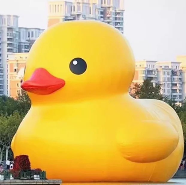 Giant Floating water Advertising Inflatable Yellow Duck Balloon for Decoration