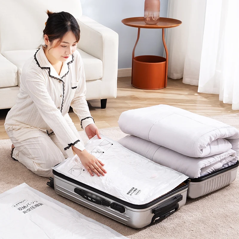 Basics Vacuum Compression Storage Bags With Domestic Travel Compression Bags Vacuum Packing Roll Up