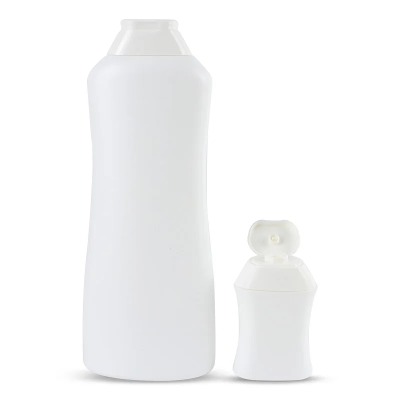 Custom Empty Square HDPE Flat  Tanning Oil Body Lotion Cream Bottle With Flip Cap