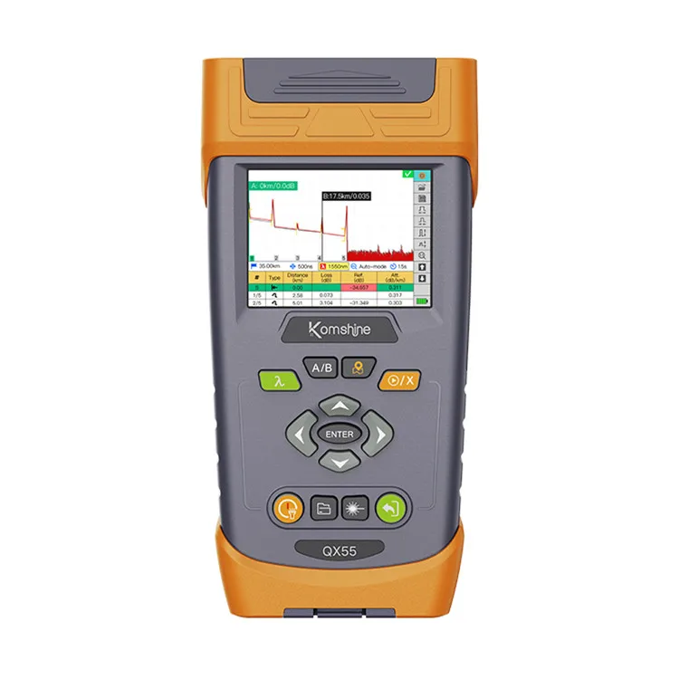 Nnpon OTDR QX55 Многофункциональный двухволновой 1310/1550 волоконный кабель тестер с 3 5 сенсорным экраном Vfl Link Map
