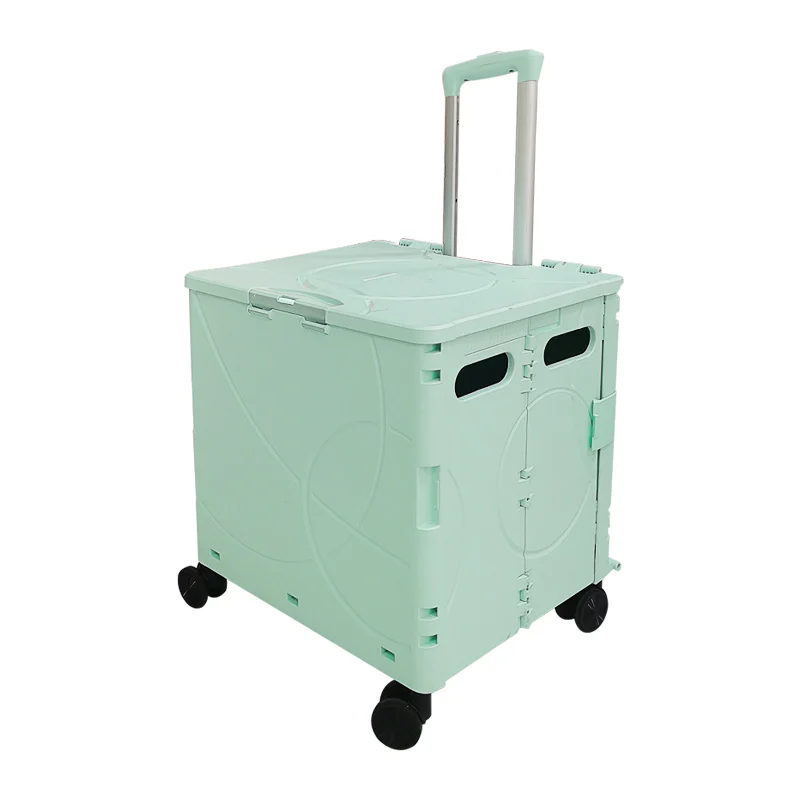 Carrito de la compras plegable 4 колеса для роликовых OEM/ODM PP оптовая складная корзина для покупок, багажные тележки для аэропорта с 4 колесами