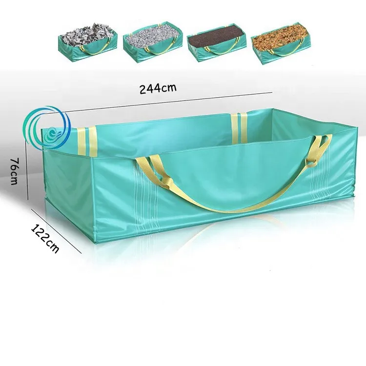 Skip dumpster bags yard industrial bulk jumbo bag 3 Cubic garden waste lifting OEM printing uv stable SKIP super sack Rolls