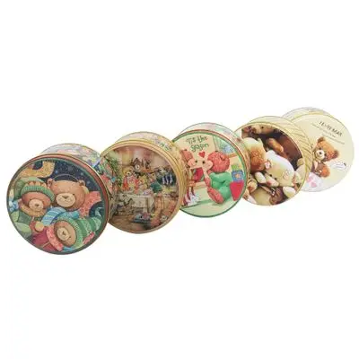 
High grade big Package Boxes Recycled Round Storage Container iron metal european gift box mesh 