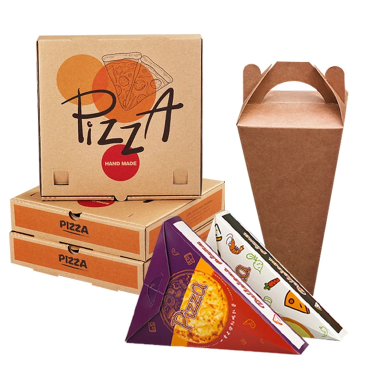 Take Away Black logo Print Custom 12 inch pizza delivery box for scooter with logo