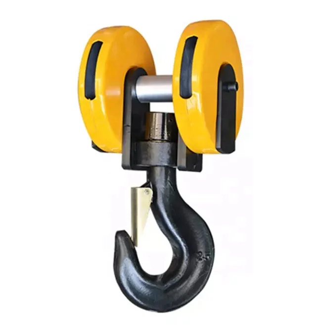5t crane hook Rope Reeving 4/1 Wire Rope Hoist Hook with Safety Latch