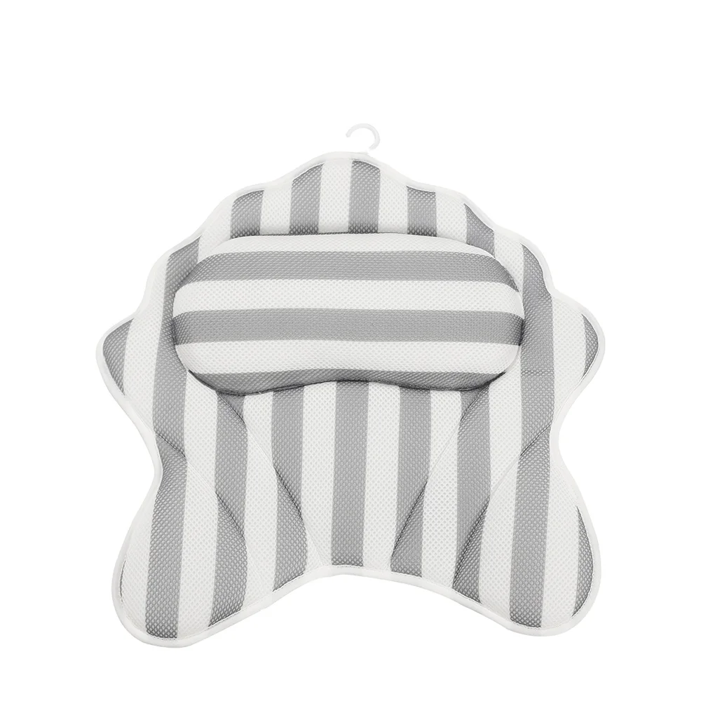 Luxury Wholesale bath pillow 3d Soft Spa Bath Pillow with Heavy Duty Suction Cups