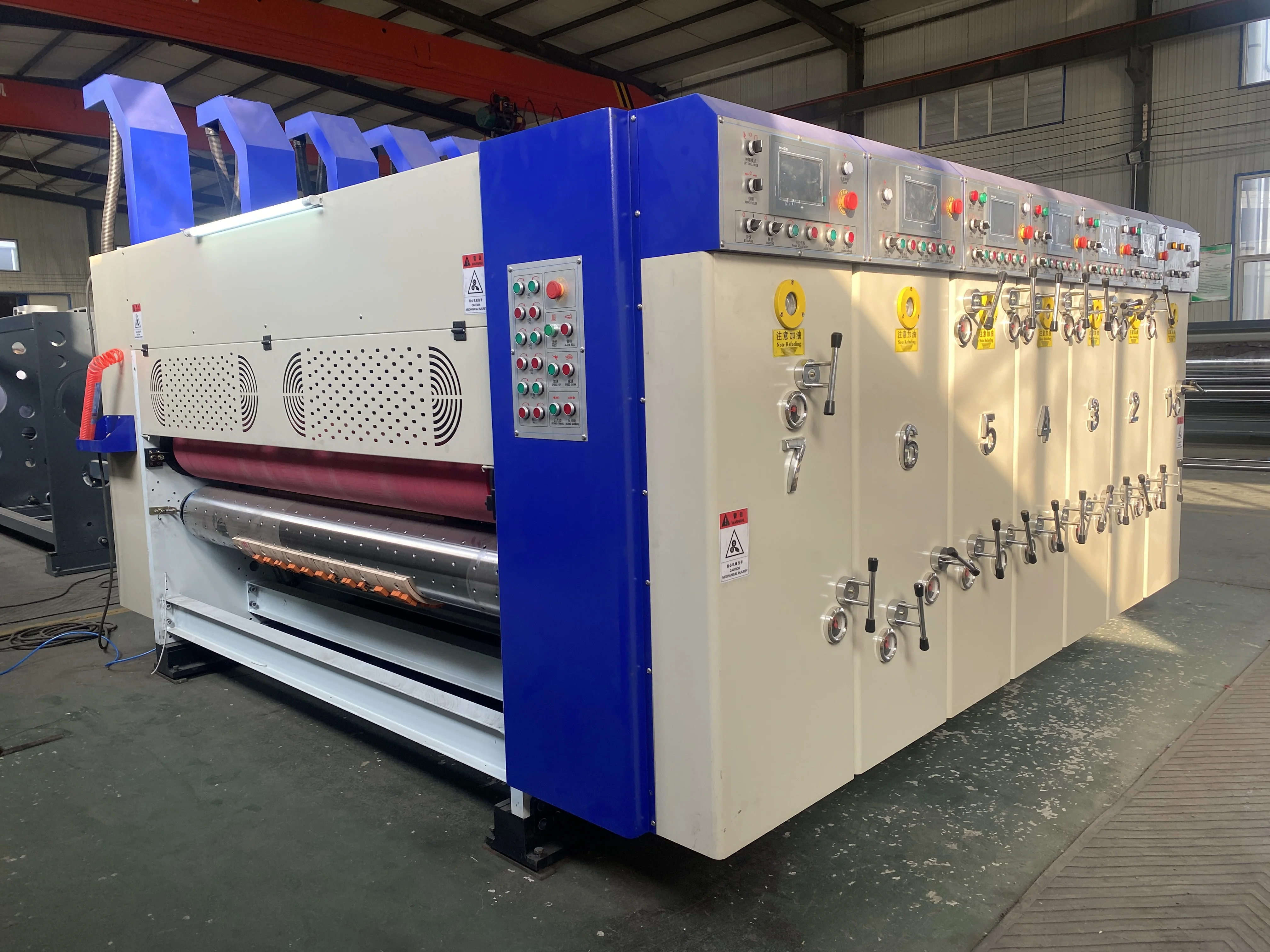 Automatic Printing Press Flexo Printer Slotter Rotary Die Cutter Corrugated Carton Box Making Machine