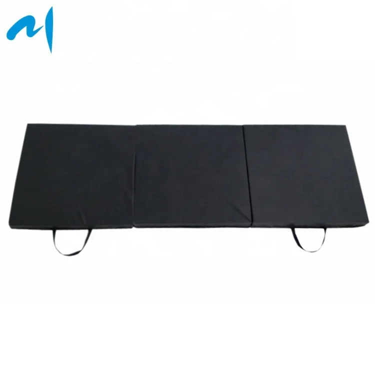 
Tri-folding Vinyl Gymnastics Crash Mats Anti-slip Black Color Cheap Gymnastic Mats for Sale 