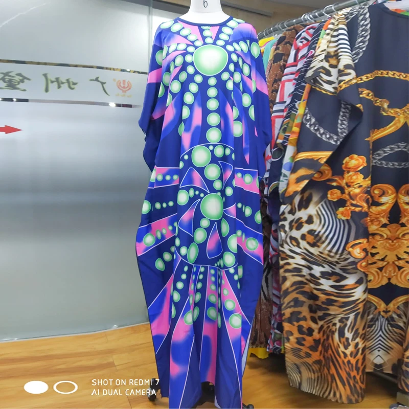 Новинка 2020 года. Женское длинное платье-Кафтан в африканском стиле.