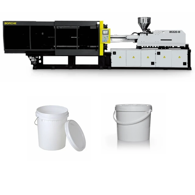 covered plastic bucket injection molding machine
