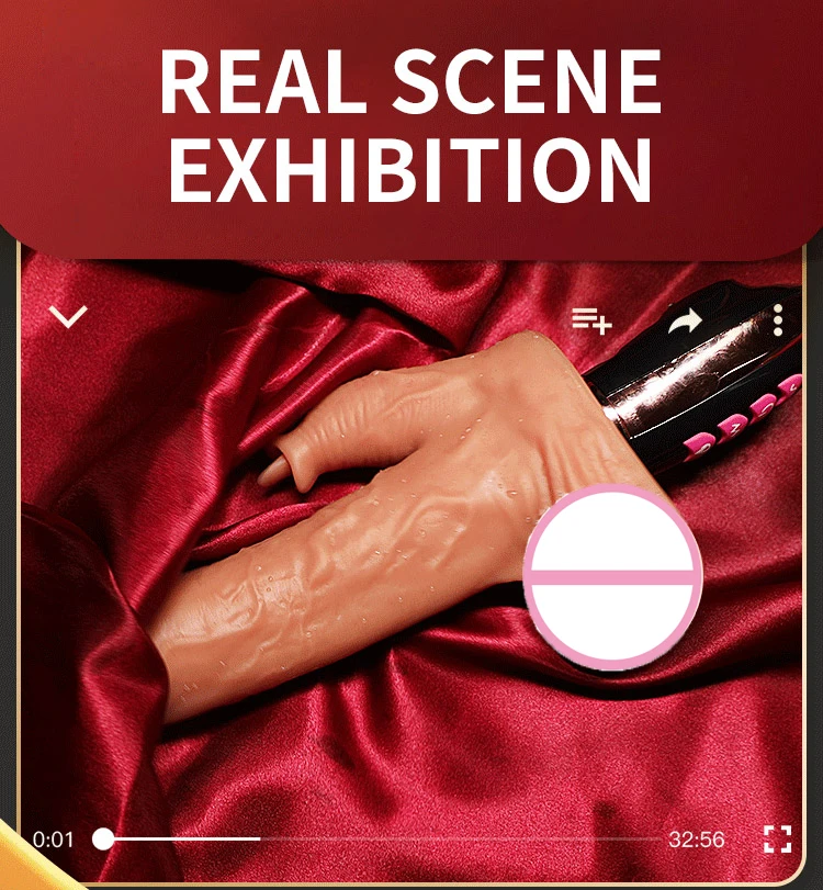 Realistic Strap on Dildo Vibrator Women  Heated Telescoping Sex Machine Big Dildo For Women Anal Sex Toys For Women