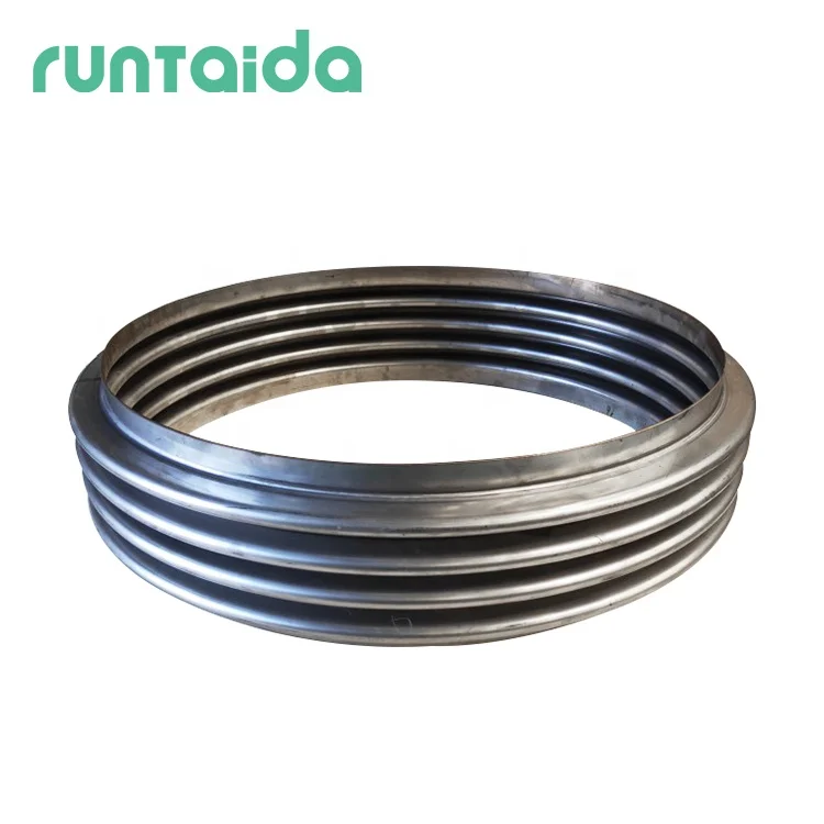 custom large diameter low price DN450 corrugated stainless steel 304 bellow welded metal expans joints