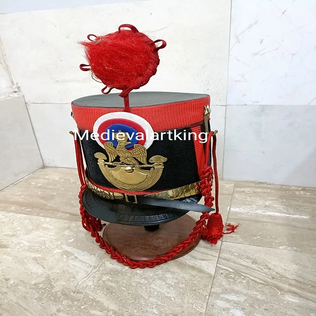 Черный кожаный Императорский прусский и немецкий ofiicers Pickelhaube Римский шлем с подставкой