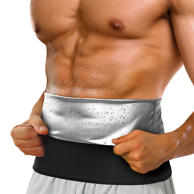 Custom Logo Fitness Slimming Fat Burning Belly Belt Weight Loss Sauna Sweat Belt Waist Trainer For Men