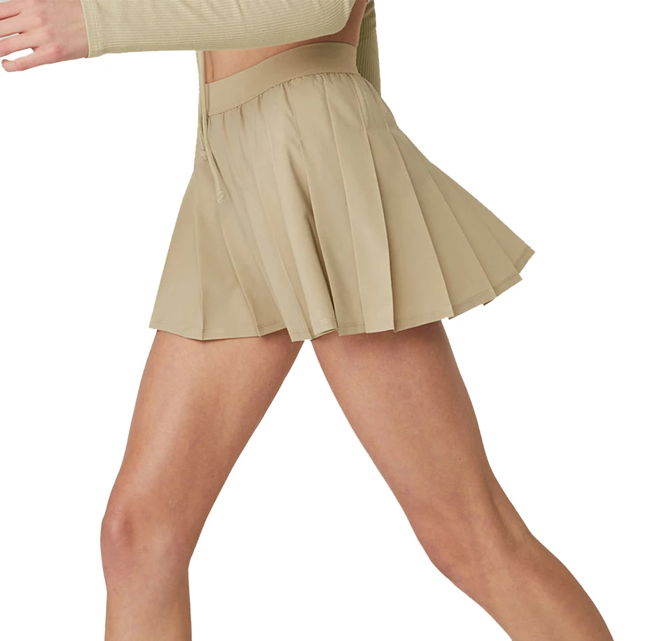 Custom Quick dry tennis clothes factory custom women sports tennis skirts pleated with pocket