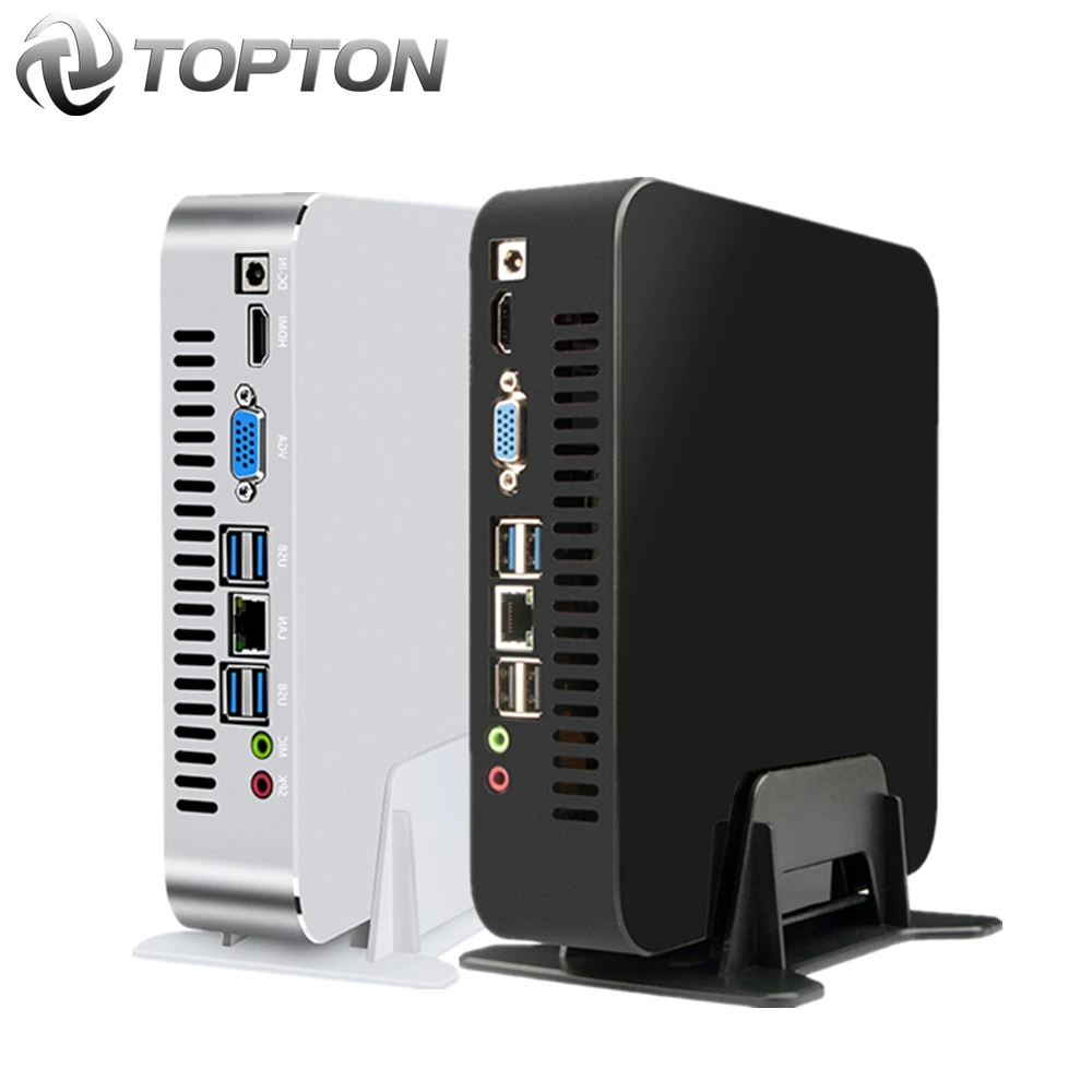 TOPTON Новый игровых мини-ПК Intel i7-9700 i5-9400 i3-9100 Win 10 портативный компьютер Barebone мини ПК Linux неттоп HTPC UHD630 8 * USB