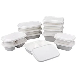 Eco Friendly Bio-Degradable Disposable Meal Box Bagasse Lunch Box Sugarcane Food Container For Fast Food