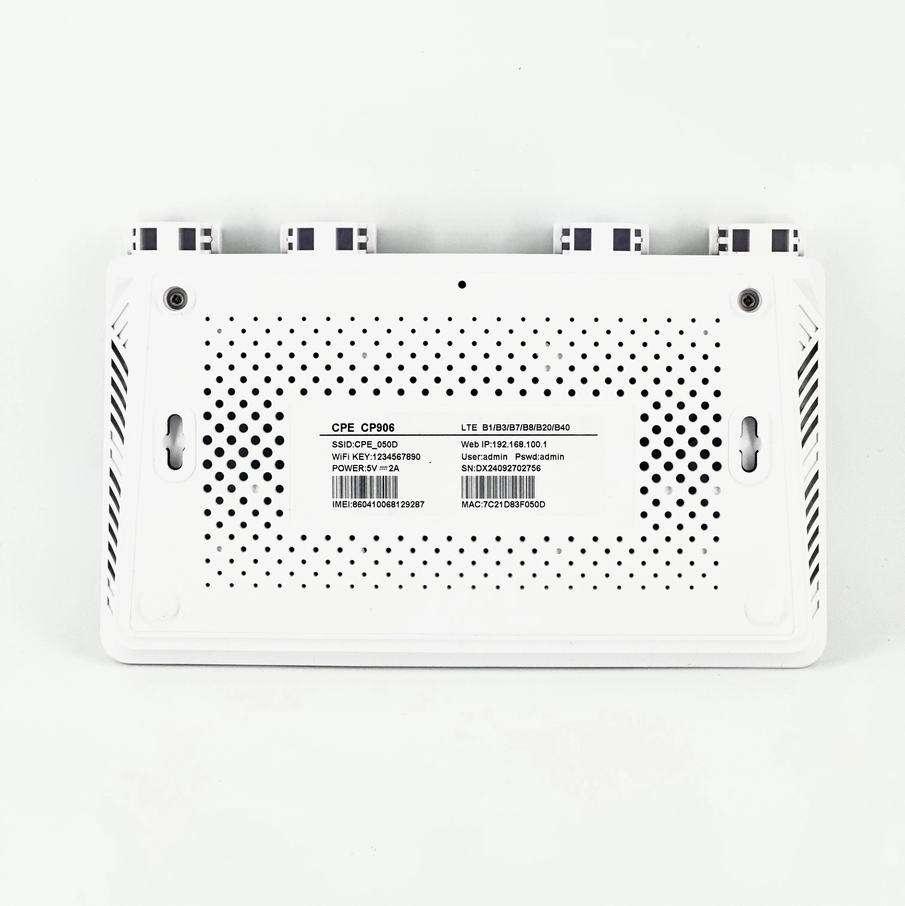 T-elek 4G Router CP-906 300mbps Indoor Modem with WiFi Sim Card Slot Long Range Firewall Supports 3G 5G LTE CPE Mobile Use Home