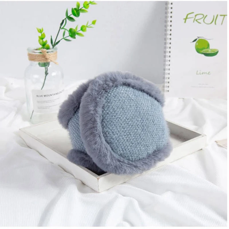 Индивидуальные наушники из искусственного меха Зимние теплые плюшевые Наушники унисекс ветрозащитные складные наушники