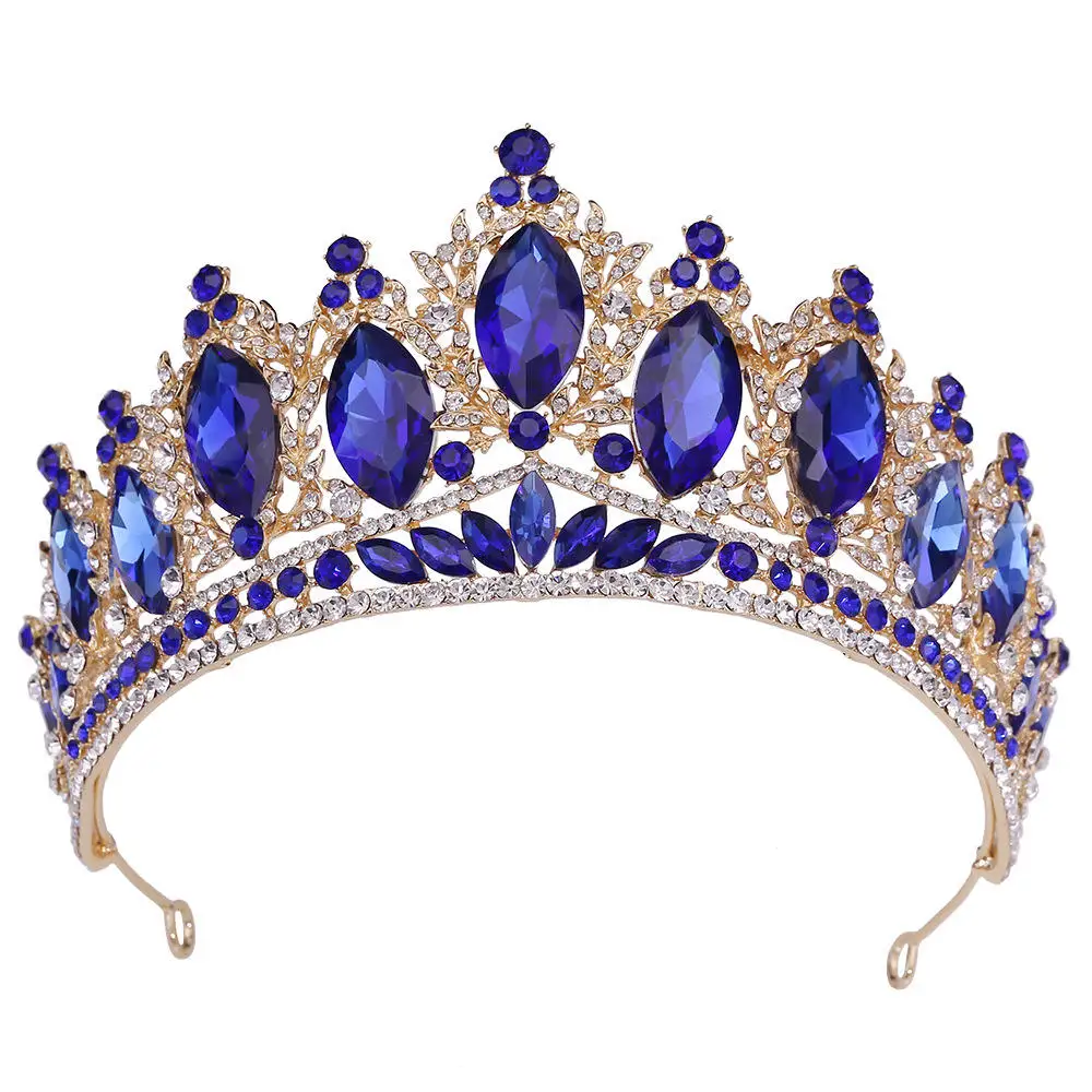 Луоксин свадебные диадемы для волос украшения винтажные со стразами