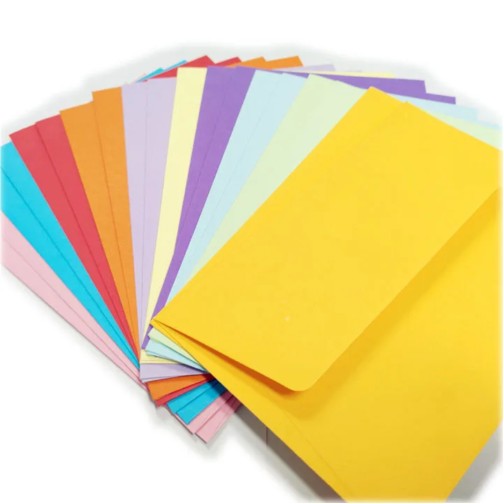 Customized macarons colorful  envelopes multi colour envelopes postcard envelope
