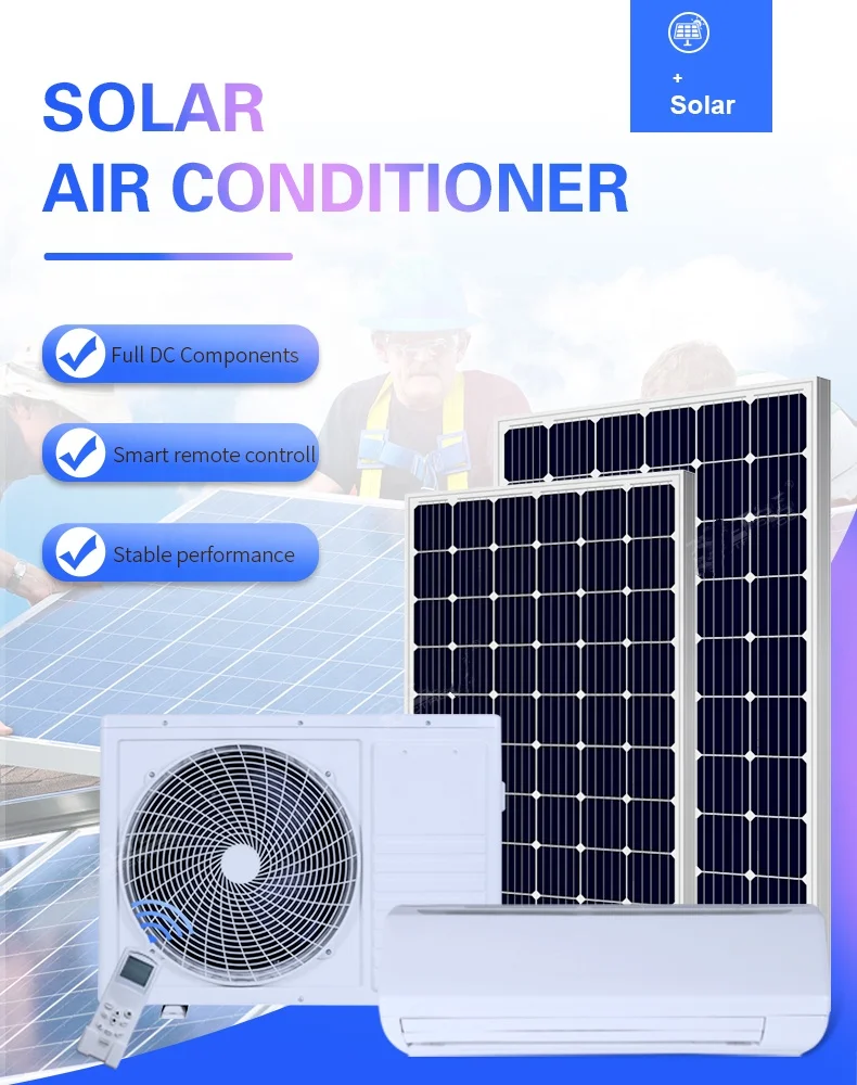 Split Type Solar Air Conditioner with working environment at -20-50 Degrees Celsius
