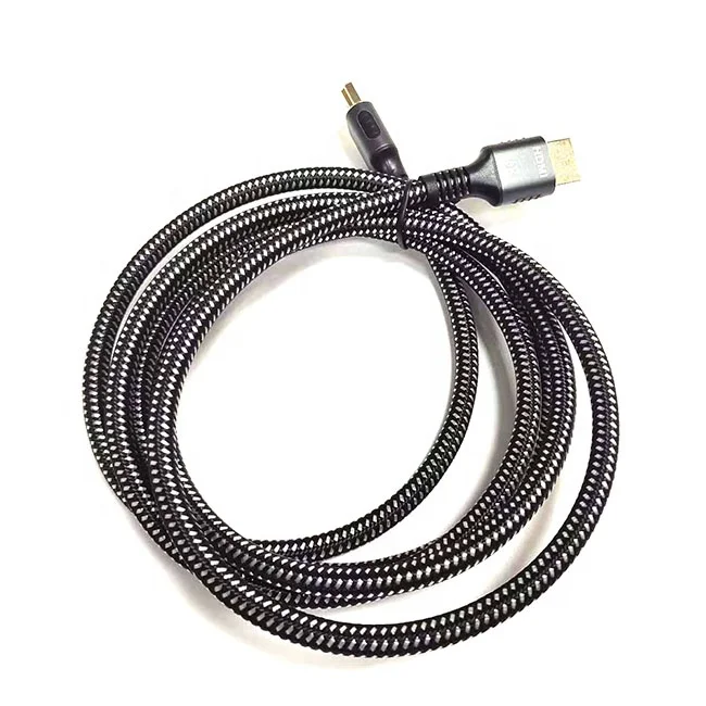 OEM 4K 8K UHD Braided Nylon High Speed 2.1 HDMI Cable Cord for Sony TVs PS5 Gaming Monitor