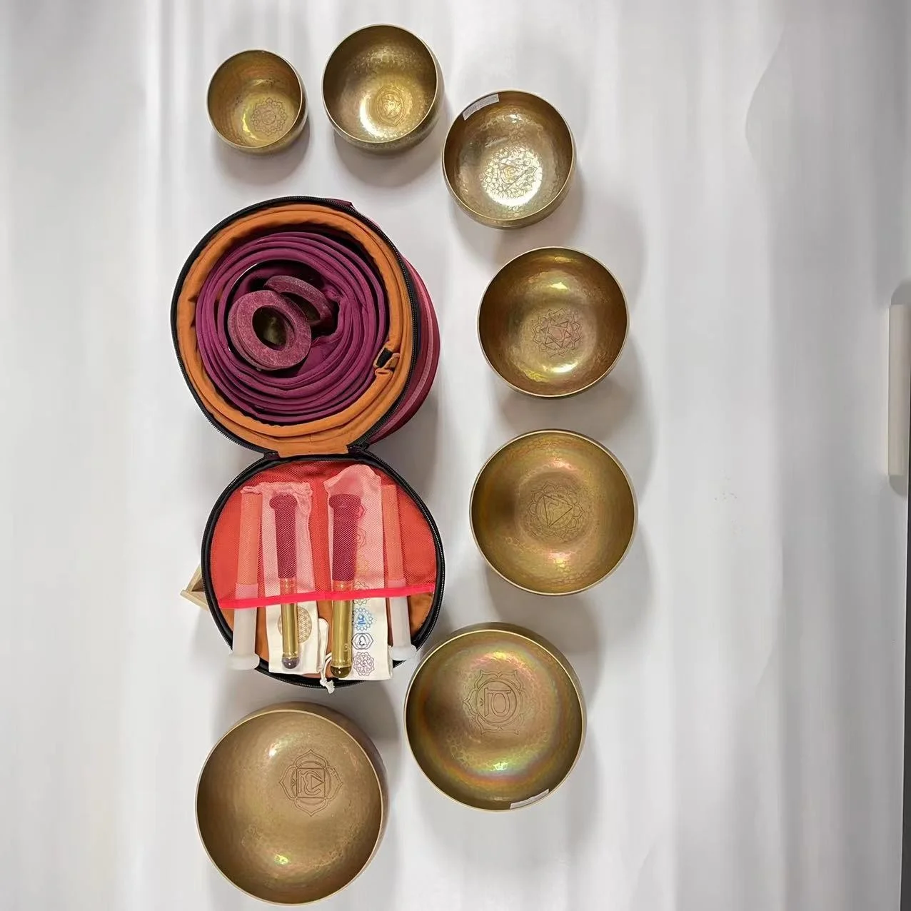 LUMI METAL HAMMERED TIBETAN SINGING BOWL FOR CHAKRA NOTE YOGA MEDITATION SOUND THERAPY