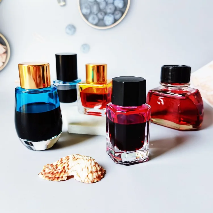 Wholesale 20ml Roller Bottle Glass Glass 25ml Ink Bottle 15ml 30ml 40ml 50ml Empty Essential Oil Bottle