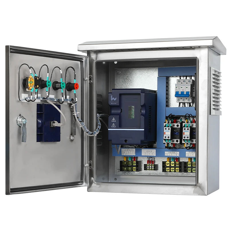 Duplex VFD Pump Controller Cabinet  380VAC Variable Speed Drive VSD VFD Variable Frequency Drive