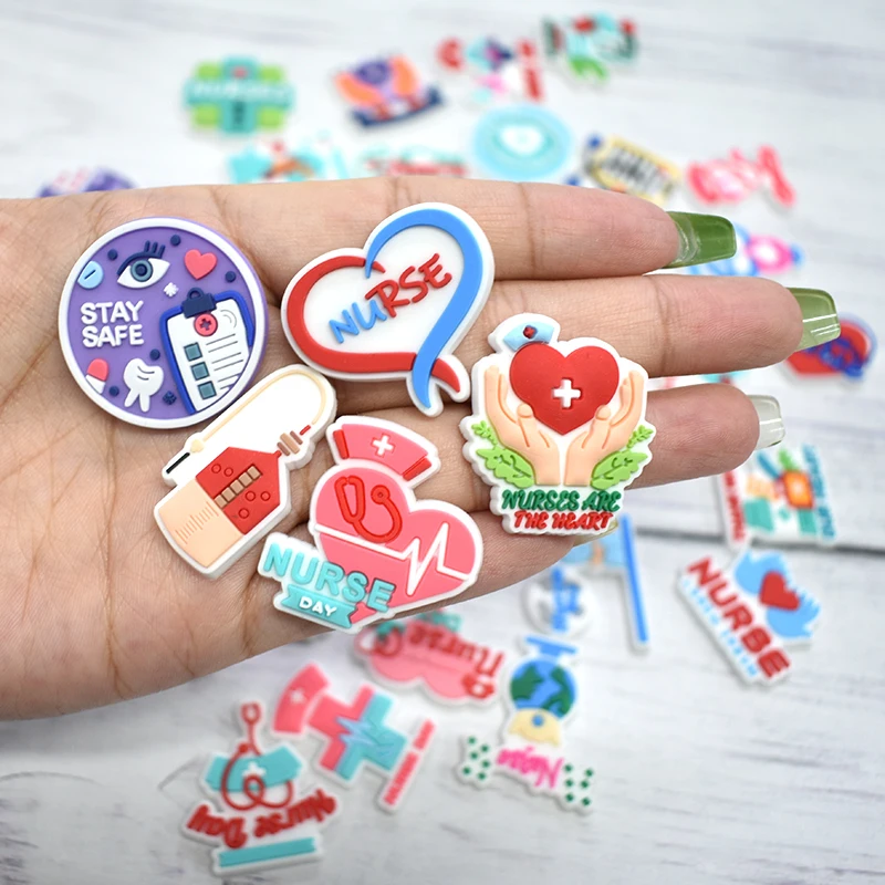 Best-Selling Pvc Medical Series Shoe Charms Luxury Designer Charms Fashion Designer Decorations With Buckle Shoe Accessories