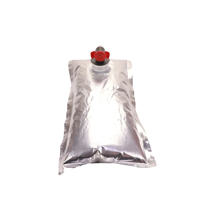 Aluminum Foil Red Wine Pack Plastic Food Bag In Box With Valve Liquor Pouch Bags Drinking Water Bladder Tank