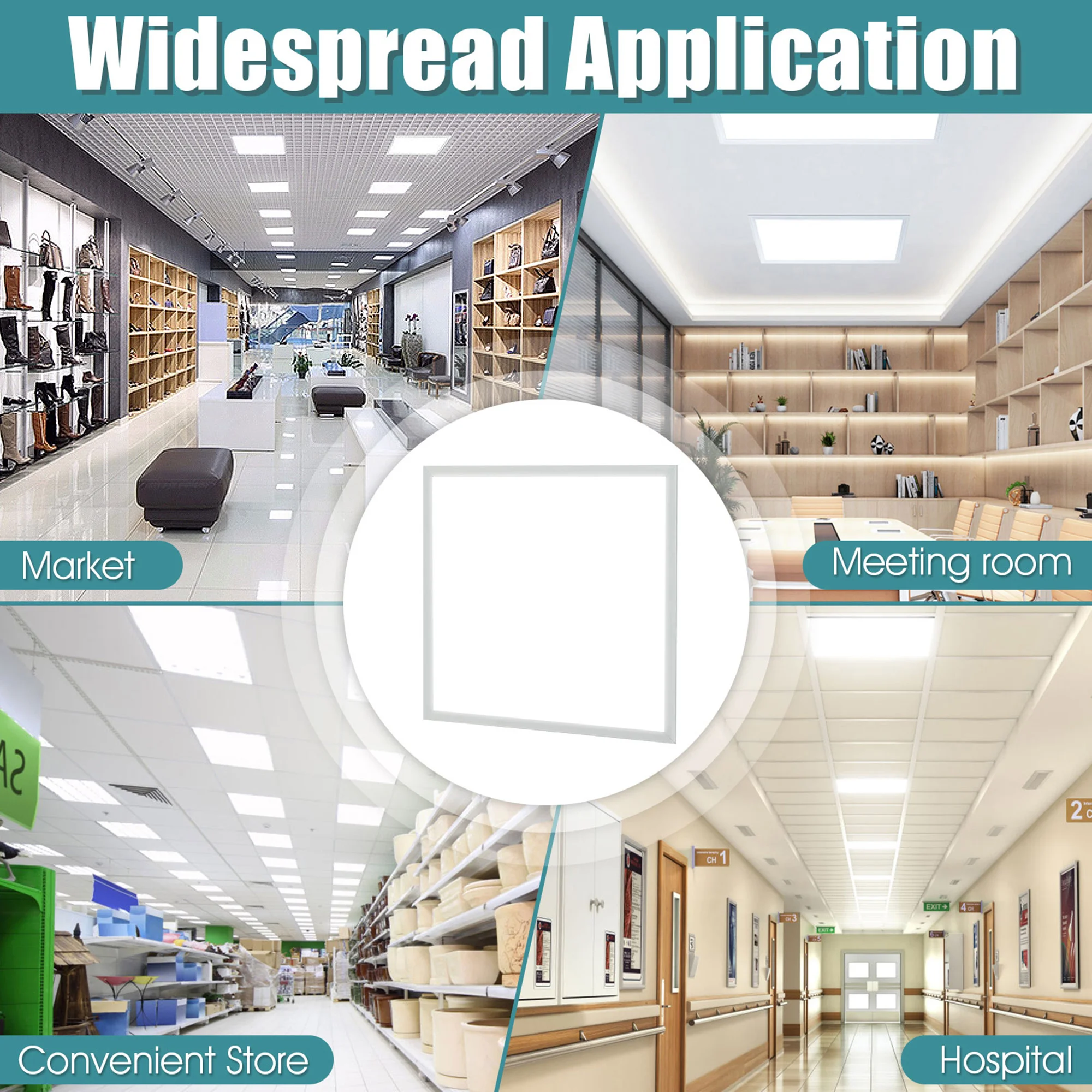 Commercial Lighting 60x60 600x600 Slim 595*595 Led Panel Light