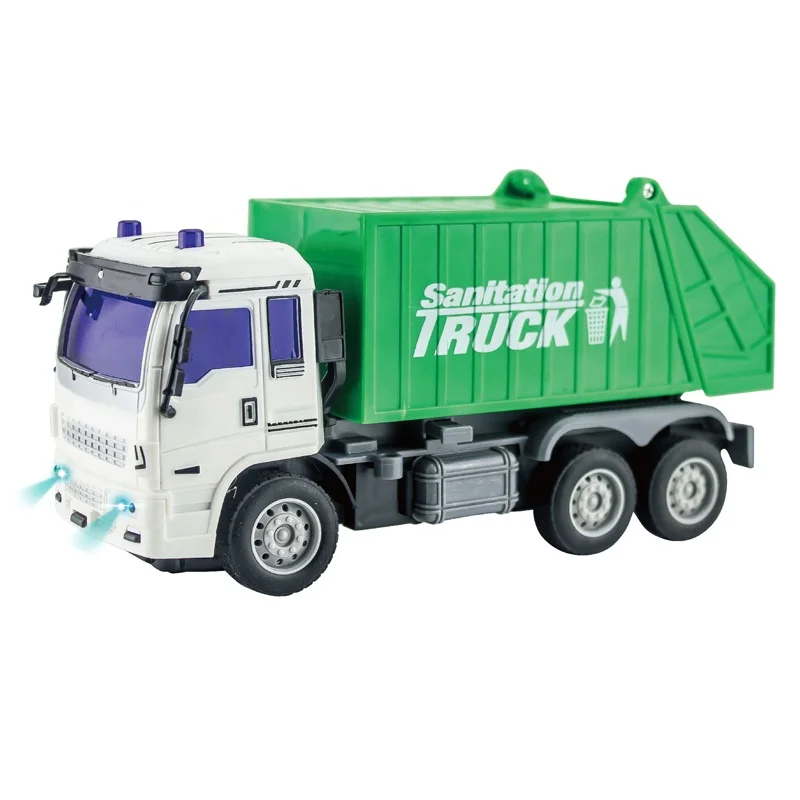 Kids RC car toy garbage recycle truck toy remote control toys sanitation vehicle