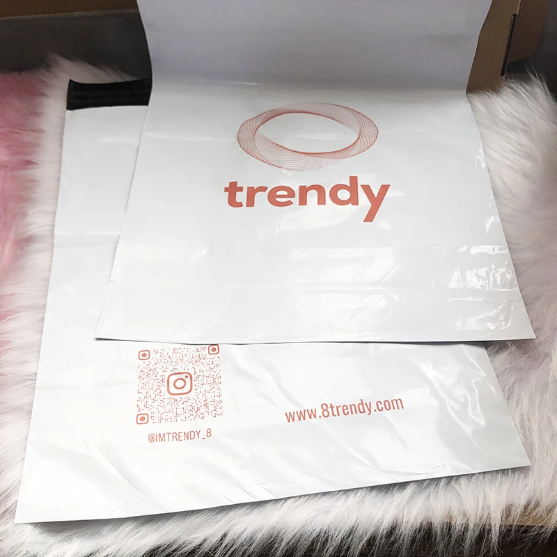 White Biodegradable Mail Shipping Packaging Mailing Shipping bag For Clothing Packaging Product