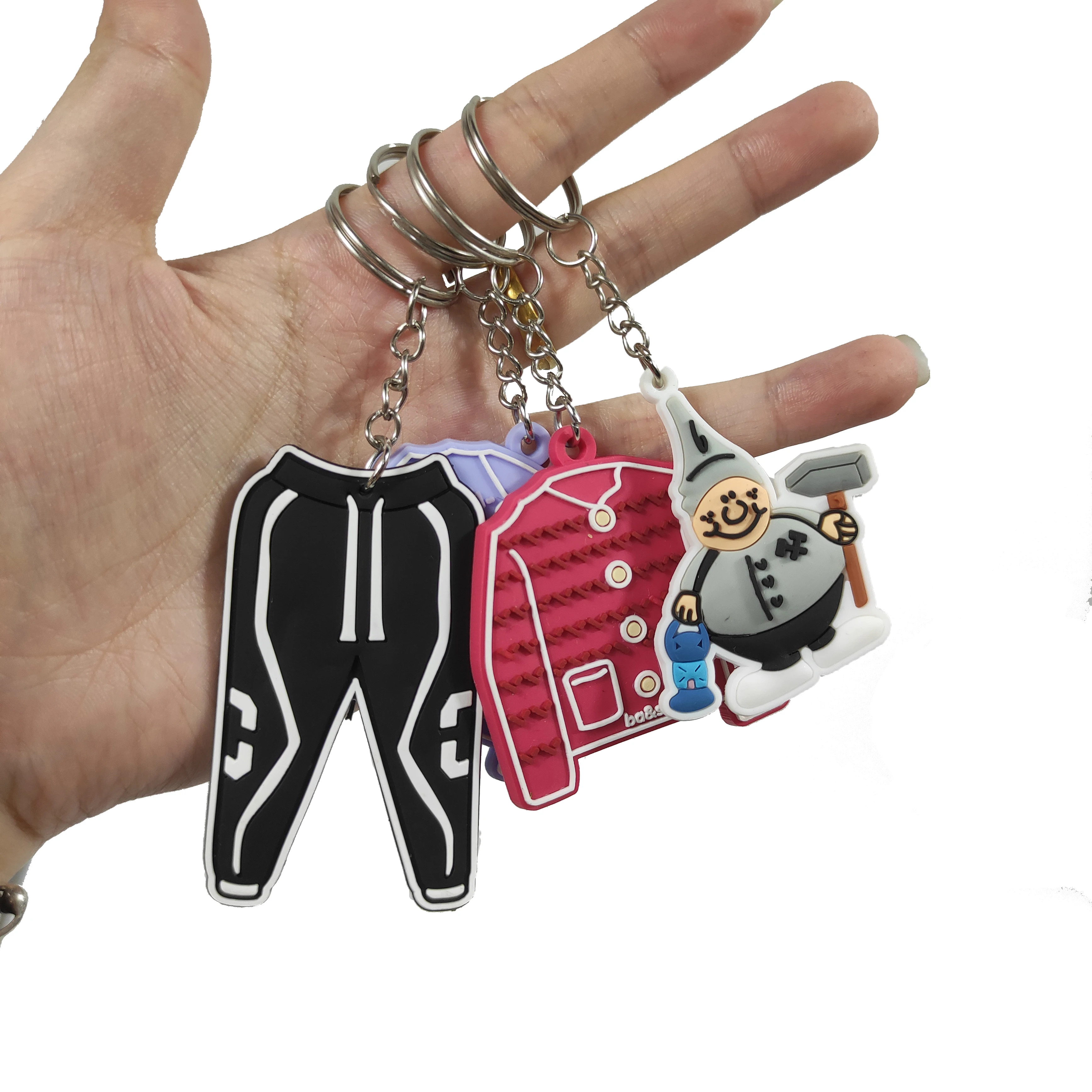 Custom logo keychain 3d pvc keychain Silicone Keyring pvc rubber key ring Personalized customizable keychain