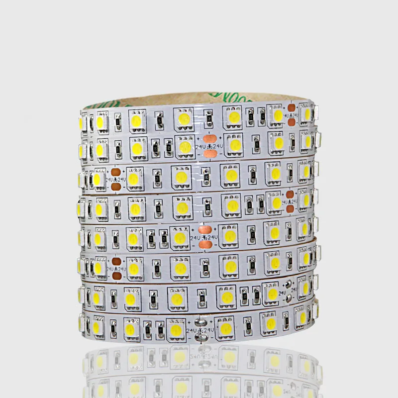 24V LED light bar multicolor 5050 20m dimmable light emitting diode tape lamp 20m Surface Mount 5050 LED light bar flexible wate
