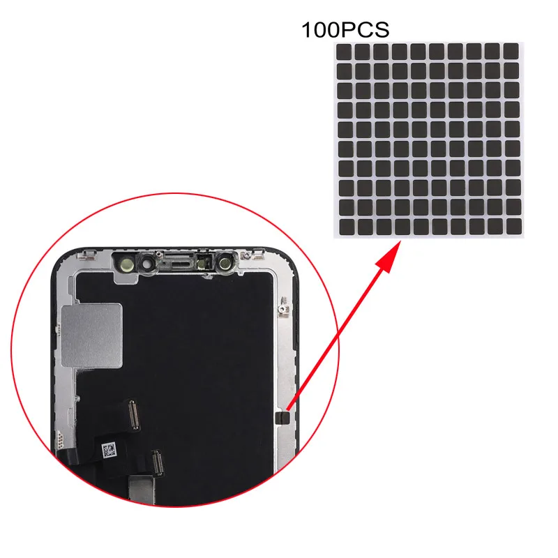 
100 шт., наклейки на экран для iPhone X XS MAX 