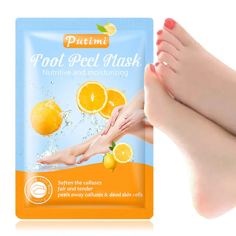 EFERO oem odm wholesale foot skin care products feet sheet mask socks exfoliation peeling exfoliating peel lavender foot mask