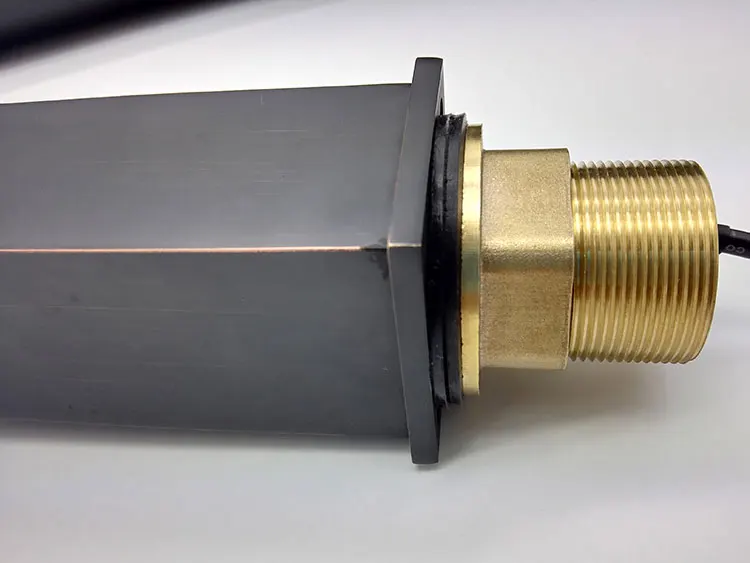 Special circle shape black color Automatic sensor faucet brass infrared sink faucet electric hotel bathroom hardware tap