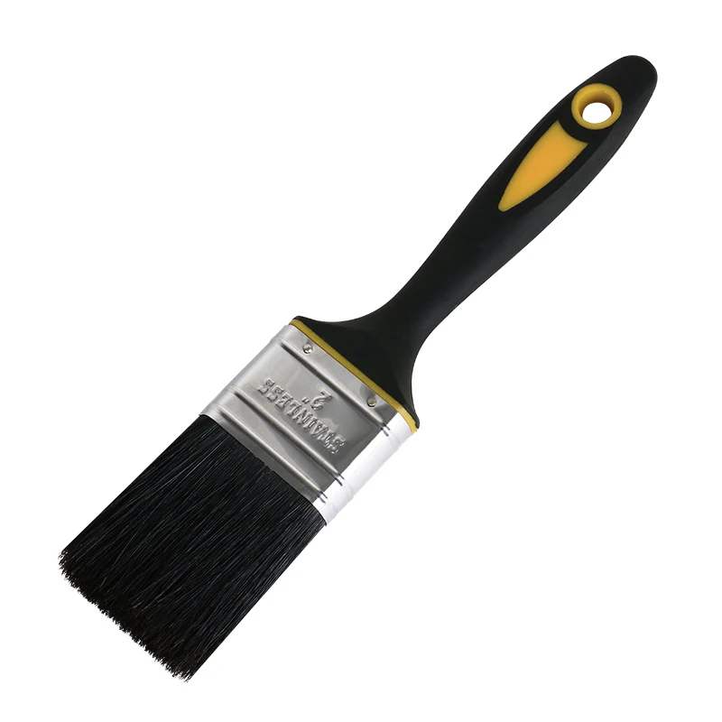 Industrial DIY Grade Synthetic Filaments Paint Brush Rubber Plastic Handle Customizable OEM Support Cleaning Function Bristle